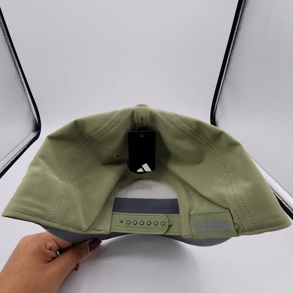 adidas Men's Sport Snapback Hat Tent Green‎ Adjustable Snapback Cap NEW w/ Tag